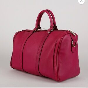 GUCCI Fuschia Calf Skin Joy Boston Bag